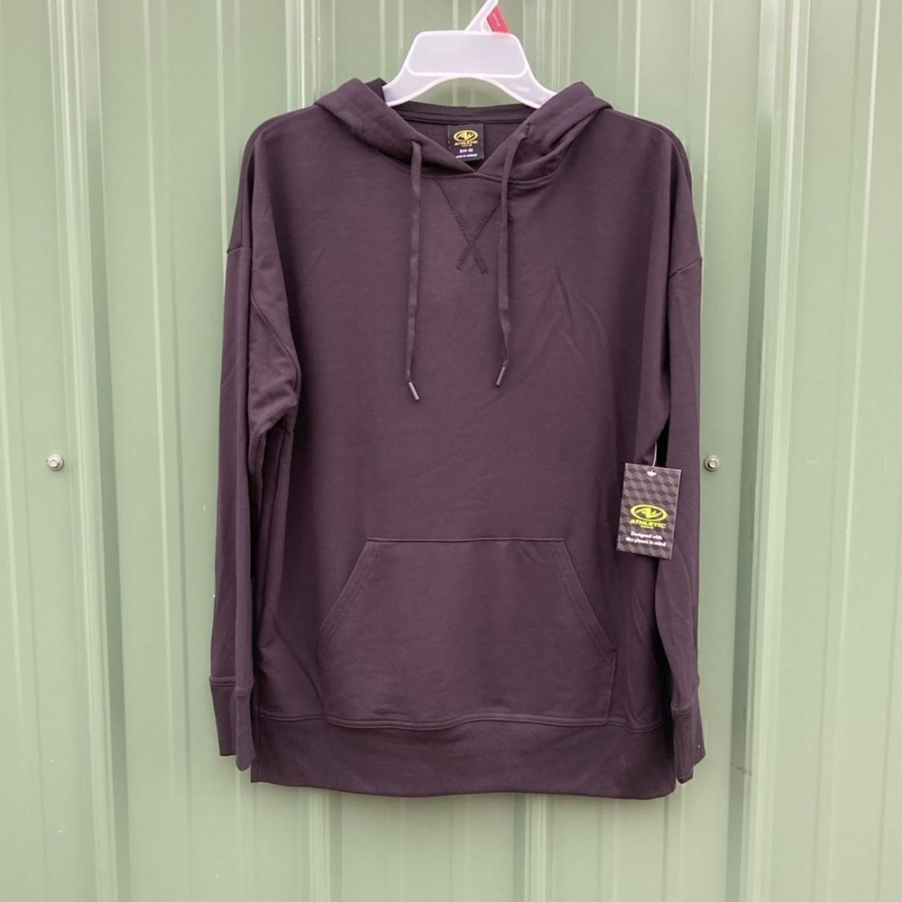 Women's Active Lightweight Pullover Hoodie with Long Sleeves, Size S